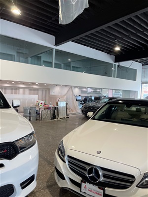 Renovation of car dealership on Long Island